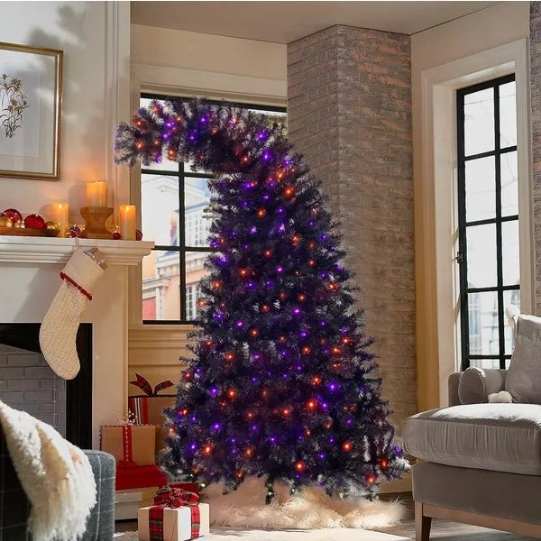 6FT Artificial Fir Bent Top Halloween Christmas Tree.