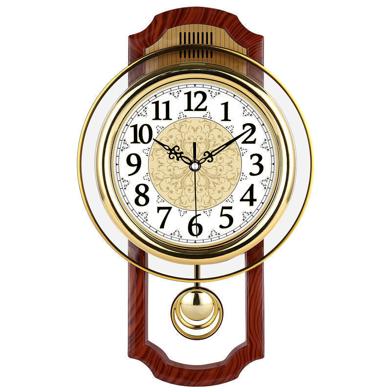 Retro Swing Wall Clock Living Room Simple Fashion Quartz Clock