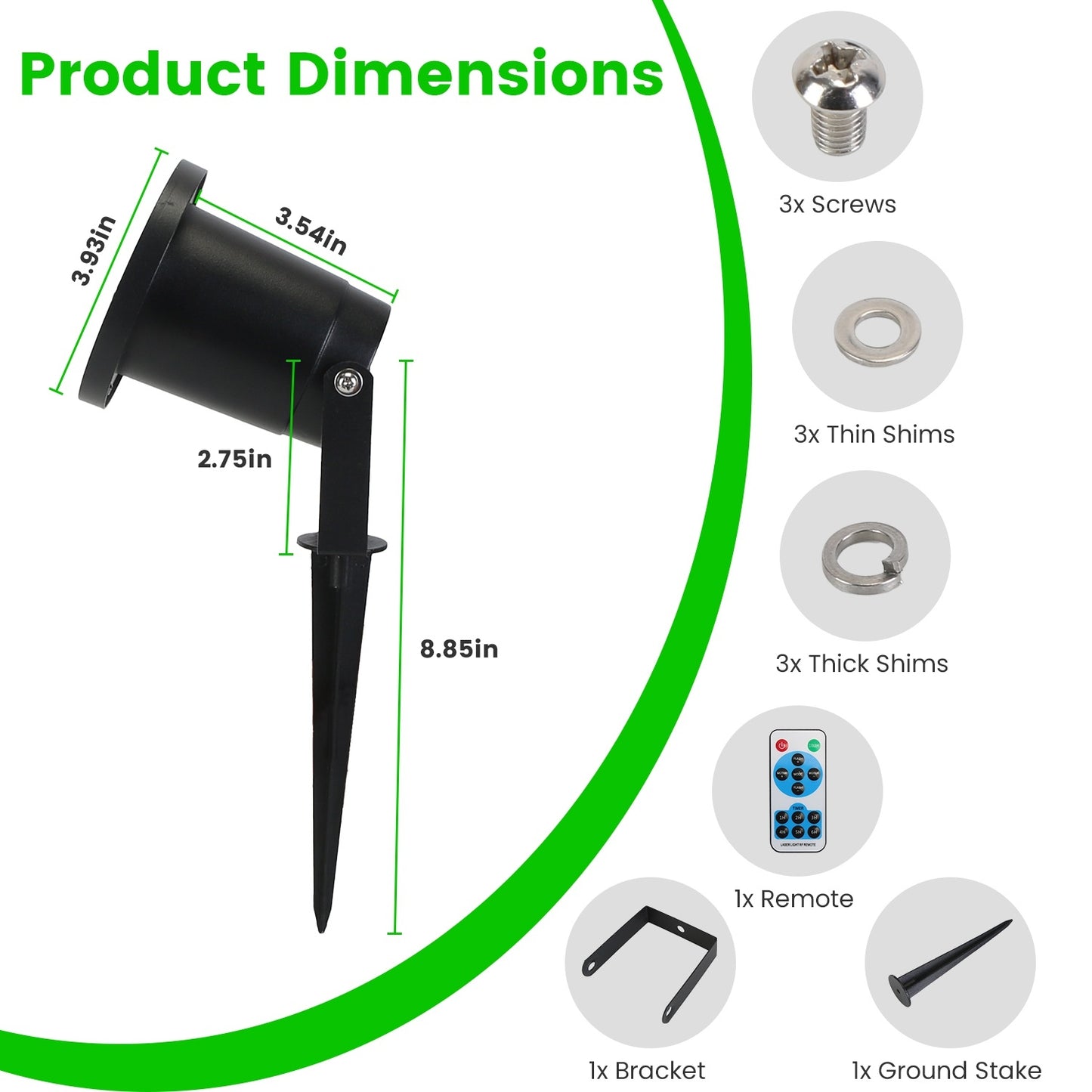 1Pc Outdoor Laser Projector Light Red And Green Projection Light With 3 Modes 12 Speeds 6Hrs Timer IP44 Waterproof Firefly Landscape Light For Christmas Halloween Holiday New Year
