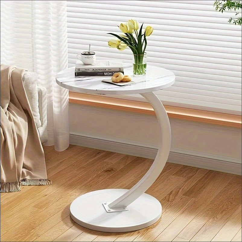 Round Small Coffee Table Living Room Sofa Side Table Bedroom Bedside Table Bedside Table Small Table Movable Coffee Table