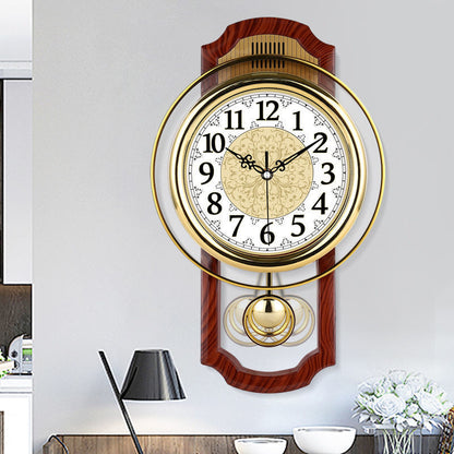 Retro Swing Wall Clock Living Room Simple Fashion Quartz Clock