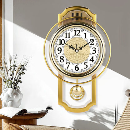 Retro Swing Wall Clock Living Room Simple Fashion Quartz Clock