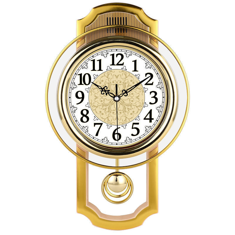 Retro Swing Wall Clock Living Room Simple Fashion Quartz Clock