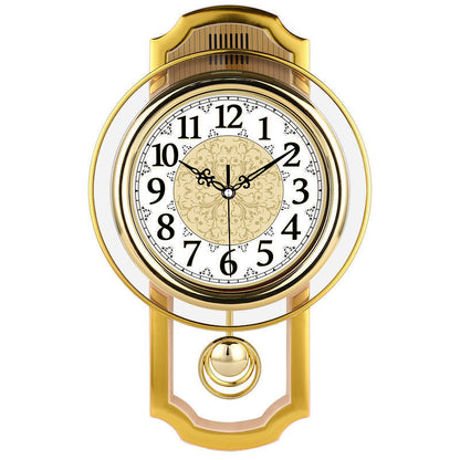 Retro Swing Wall Clock Living Room Simple Fashion Quartz Clock